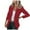 Red, variant on tklpehg Blazers for Women Long Sleeve Lapel Solid Color Button Pocket Recreational Long Sleeve Suit Coat Tops Beige L