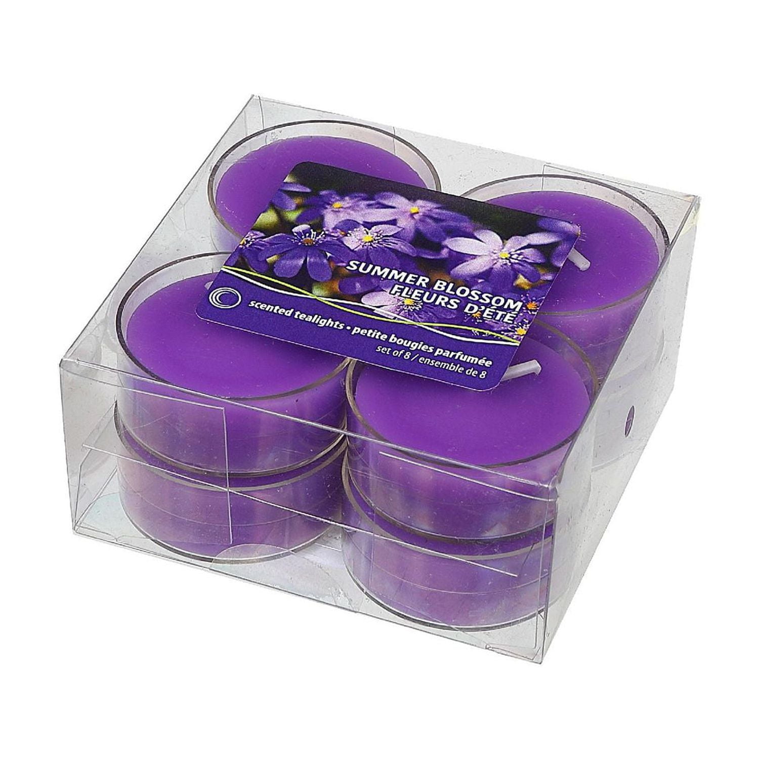 8 Pk Scented Tealights (Summer Blossom) - Set of 2