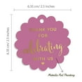 thumbnail image 6 of Inkdotpot Gold Foil Paper Hang Tags Thank You For Celebrating With Us Bridal Shower-Baby Shower-Retirement-Wedding-Birthday Favor Tags 50 Pieces, 6 of 7