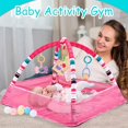 thumbnail image 3 of Parque infantil para bebés, gimnasio, piscina de pelotas oceánicas, tapete para gatear, juguetes con 18 pelotas para desarrollo motor, educativo, temática marina Regalo de navidad, 3 of 8