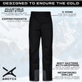 thumbnail image 3 of Pantalón de nieve Arctix Essential para hombre, negro, talla mediana, 3 of 6