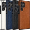 thumbnail image 1 of Funda de teléfono LOHASIC para Samsung Galaxy S24 Ultra 5G de piel sintética, 1 of 5
