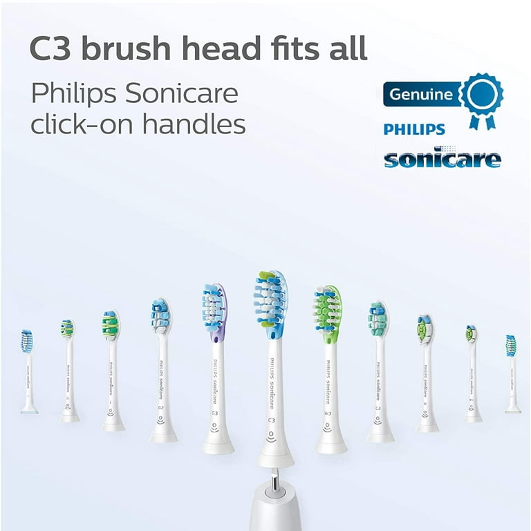 Sonicare C3 Plaque Control Replacement Brush Heads, 2 Pack