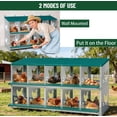 thumbnail image 6 of 3/6/8/10 Compartment Chicken Nesting Box with Roll Away Egg Collection, Perch & Lid Cover, Wall Mount/Free Standing for Hens Ducks, 6 of 8