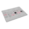 thumbnail image 2 of MKHERT Cute Cats Stylish Kitten Set Funny Kids Animal Doormat Rug Home Decor Floor Mat Bath Mat 23.6x15.7 inch, 2 of 3