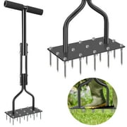 UNTIMATY Lawn Aerator, Grass Aerator Lawn Tool with 15 Iron Spikes, Manual Yard Aerator Tools for Compacted Soil & Lawns Garden