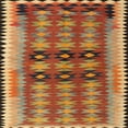 thumbnail image 1 of Ahgly Company Machine Washable Indoor Square Traditional Gold Area Rugs, 4' Square, 1 of 7