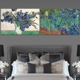 thumbnail image 2 of wall26 - Irises and Roses/Irises by Vincent Van Gogh - Oil Painting Reproduction in Set of 2 | Canvas Prints Wall Art, Ready to Hang - 16" x 24" x 2 Panels, 2 of 4