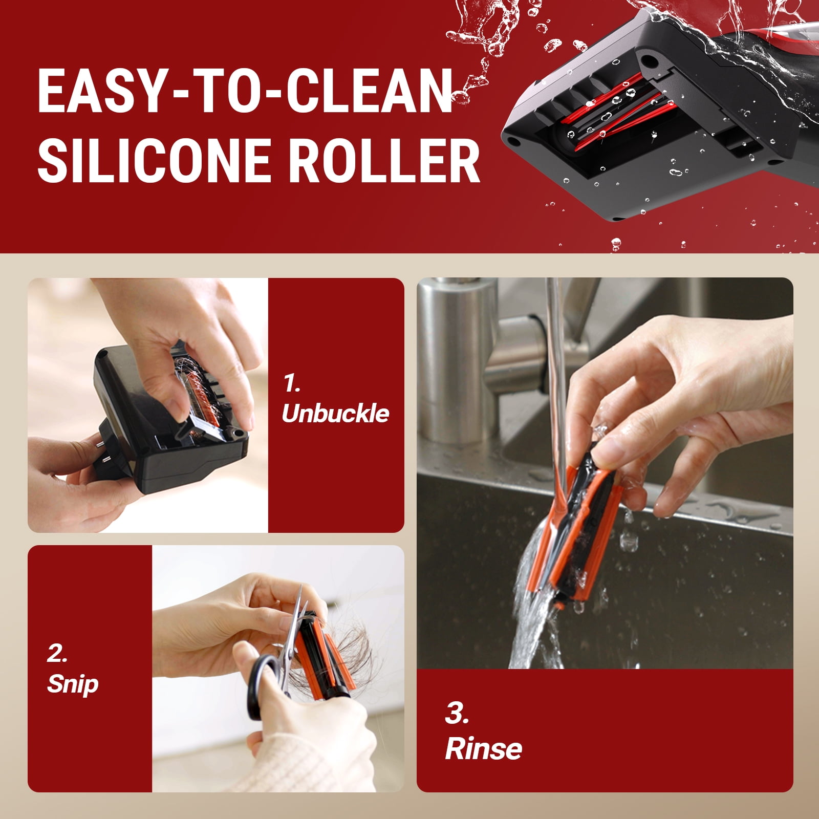 VacLife Cordless Handheld Vacuum, Car Vacuum Cleaner Rechargeable with Motorized Brush, Powerful Stair Vacuum