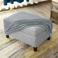 thumbnail image 4 of Argent, Housse de Tabouret de Rangement Élastique Moyen Détachable, 4 of 5