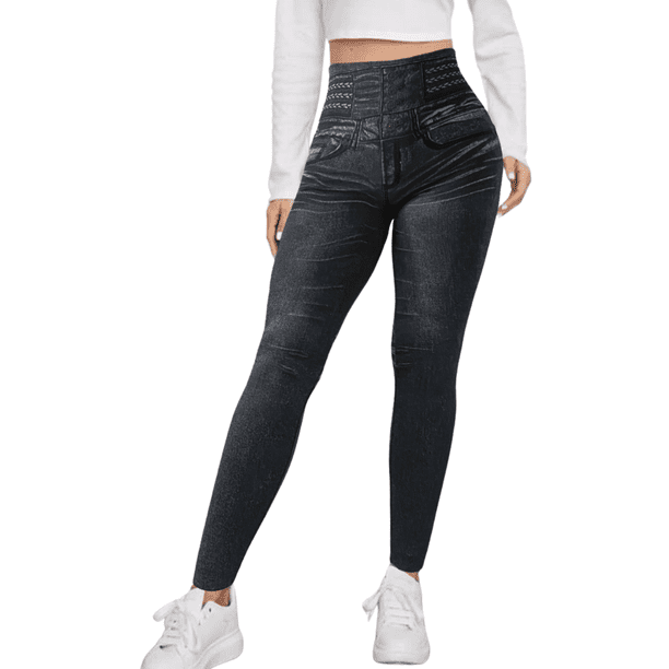 Leggings de Mujer Estilo Mezclilla Unitalla Comodidad y Estilo en Leggins