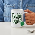 thumbnail image 6 of CafePress - Feckin' Eejits! Large Mug - 15 oz Ceramic Large White Novelty Mug, 6 of 6