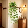 thumbnail image 4 of Hanging Artificial Pothos with Pot, Faux Trailing Green Vine Plant for Indoor Wall Shelf Home Decor, 4 of 5
