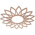 thumbnail image 2 of Ekena Millwork 26"OD x 9"ID x 1/4"T Daisy Wood Fretwork Pierced Ceiling Medallion, Cherry, 2 of 3