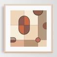 thumbnail image 2 of Abstract Art Shapes Browns Rusts Cream B - Digital Art Geometric Pattern Abstract Mid-Century Modern Minimalist Modern Art Bauhaus Unframed Wall Art Print 10 x 10 inches, 2 of 9