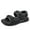 black, variant on Men Summer Sport Sandals Athletic Beach Water Hiking Shoes Comfort Breathable Casual Non-slip Indoor Outdoor Sandal