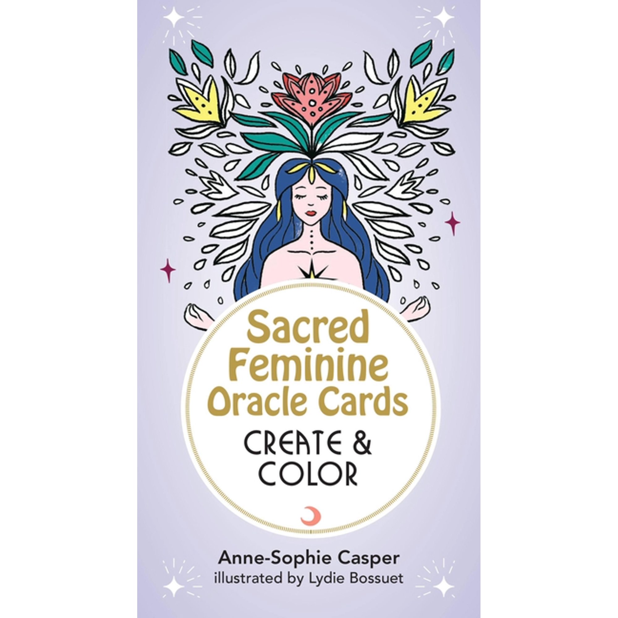 Tarot/Oracle Decks Sacred Feminine Oracle Cards: Create and Color: 33 Customizable Cards and Step-By-Step Guidebook for Channeling the Divi, (Paperback)