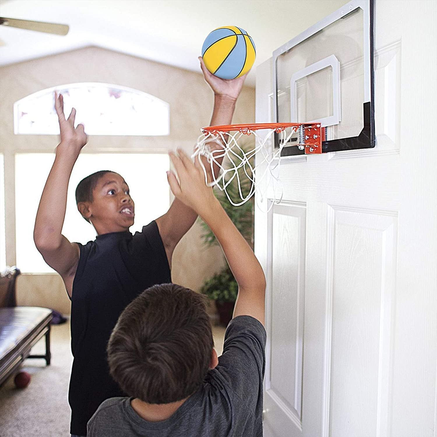 Mini Basketball (5 Pack) Assorted Rainbow Colors Basketballs 7" Indoor Outdoor Game Balls