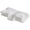 White, variant on EDX Cervical Pillow for Pain Relief, Ergonomic Side Sleeper Pillow for Dual-Height Orthopedic Contour Support for Bed Sleeping, Memory Foam Pillows Orthopedic Pillow for Back Stomach Sleepers,White