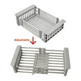 thumbnail image 6 of Expandable Dish Drying Rack Over The Sink Dish Basket Drainer with Telescopic Arms Functional Kitchen Sink Organizer for Vegetable (8"-17") x 3.6" x 9", 6 of 11