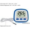 thumbnail image 3 of Digital Fridge Freezer Thermometer with Magnet and Stander Easy Readout Refrigerator Thermometer with LED Indicator Hi Lo Temperature Alarm Freezer Room Thermometer with Larger LCD Display (1), 3 of 7