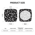 thumbnail image 6 of Fotbe Black White Leaves Velvet Stretch Couch Cushion Cover Plush Cushion Slipcover for Chair Cushion Furniture Protector Seat Cushion Sofa Cover-16.9in, 6 of 9