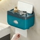 thumbnail image 4 of Dispensador de Papel Higiénico Azul para Pared | Soporte Impermeable Sin Taladrar | Material Abs | 22 X 15,5 X 13,5 Cm | 1 Unidad, 4 of 6
