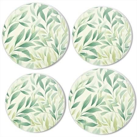 

Bahomeck Electric Stove Burner Covers Set Of 4 Pastel Green And Cream Leaves On White Background Metal Gas Stove Burner Covers Protecting Gas Stoves 8 Inch And 10 Inch