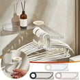 thumbnail image 1 of Bowayaoa Perforated Clothes Racks, Wall Mounted Folding Coat Rack, Multifunctional Storage Rack for Hangers & Jewelry, Heavy Duty Balcony Organizer, 1 of 3