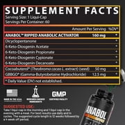 Nutrex Research Anabol Ripped Anabolic Muscle Recovery Supplements 2 in 1 Shredding Muscle Builder for Men Post Workout Support