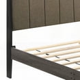 thumbnail image 2 of Weathered Grey and Brown Upholstered Queen Bed for a Charming Bedroom, 2 of 5