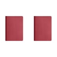 thumbnail image 2 of Thickened Softcover Sewn Notebook, Oimcto A7 Multi-Color Portable Journal for Daily Note Taking, 100 Pages, High-Quality Inner Paper Resists Ink Bleeding, Smooth Writing, Red, 2 Pcs, 2 of 5
