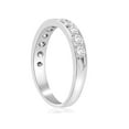 thumbnail image 4 of 1ct Diamond Wedding Ring 14K White Gold Channel Set Womens Anniversary Band, 4 of 4