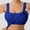 Blue, variant on Womens Tank Tops Built-in Bra Padded Camisole Basic Workout Yoga Workout Top Undershirt Blue L