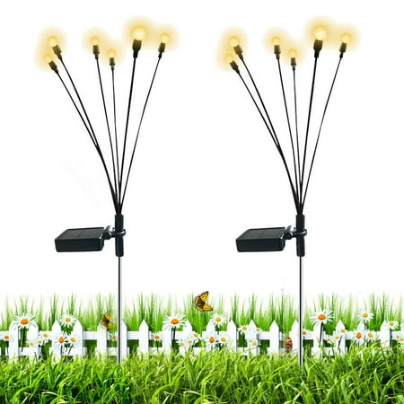 

Fovolat Solar Powered Firefly Lights 2 PCS LED Lightning Solar Outdoor Lights Solar Powered Firefly Lights Firework Lights Solar Lights for Lawn Backyard Patio Pathway excellently