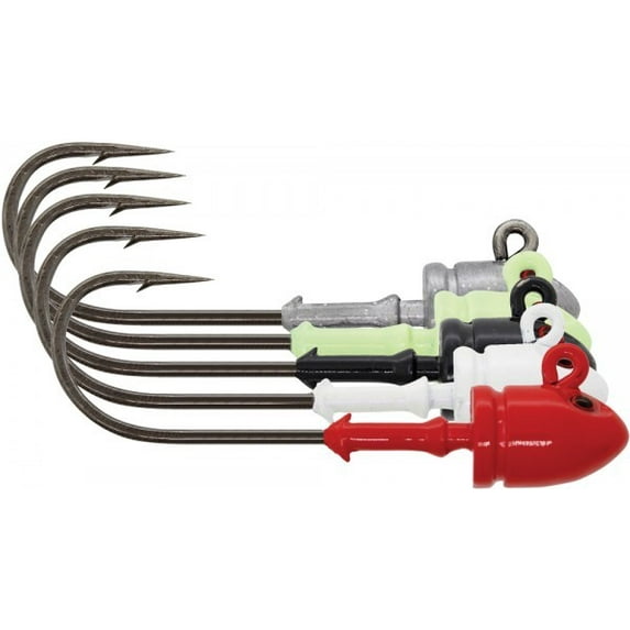 Mustad BUH120 Bullet Jig Head, 3D Eyes- 2 Per Pack