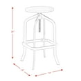 Court Adjustable Backless Bar Stool