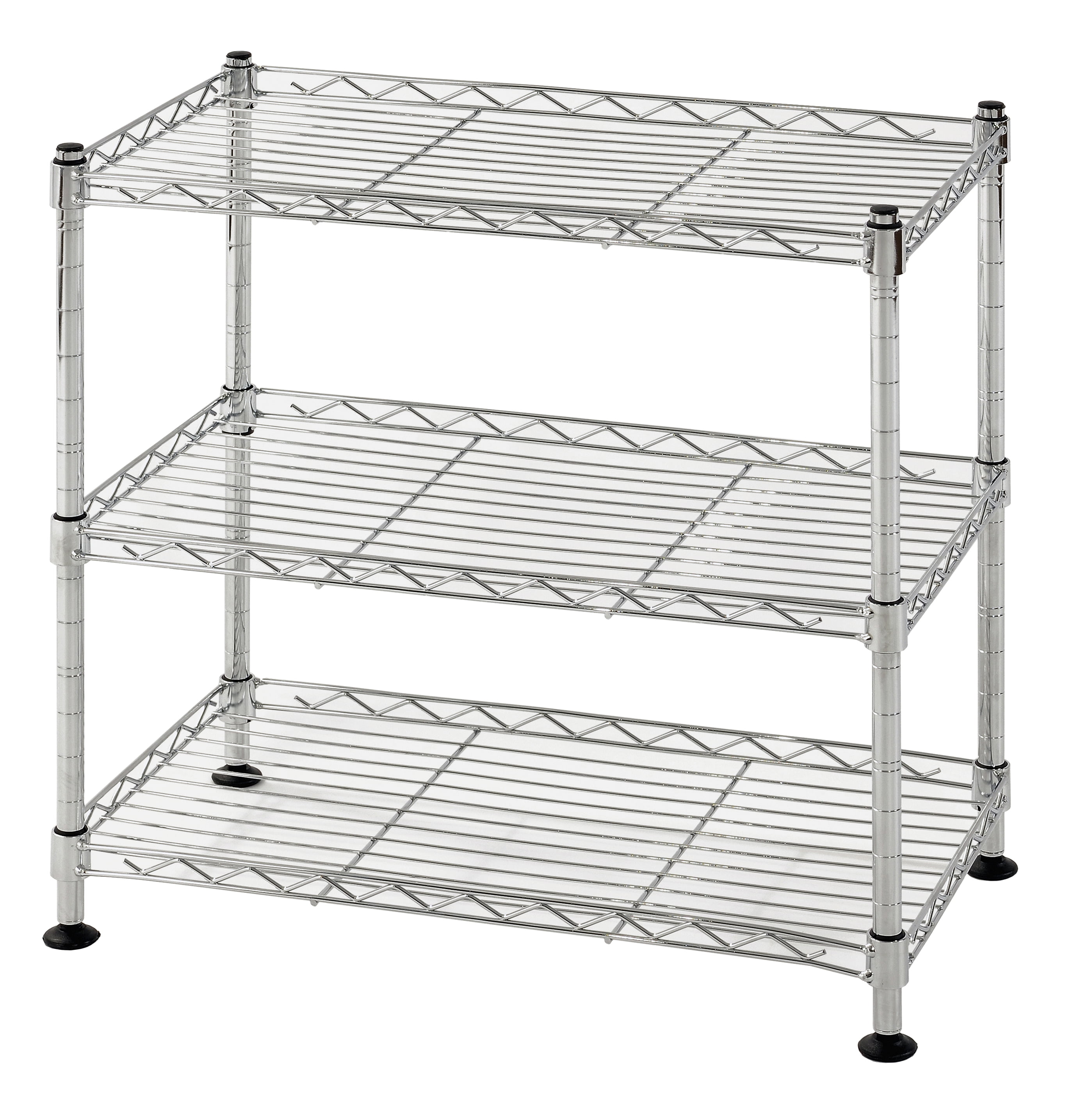 Metal Storage Garage Shelves 3 Tier Shelf Shelving Units Stainless Steel Wire