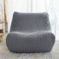 thumbnail image 2 of TOPCHANCES Tatami Sofa Cover Lazy Floor Couch Cover Bean Bag Cover Armless Lounge Chaise Slipcover (Silver Gray), 2 of 9