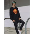 thumbnail image 2 of Head Of An Aggressive Fire Lion  Sweatshirt Men -Image by Shutterstock, Male XX-Large, 2 of 4