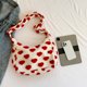 thumbnail image 3 of Bolso de mano de piel sintética para mujer, bolso de mano peludo informal, bolso de compras de invierno (rojo), 3 of 8