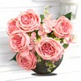 thumbnail image 1 of 9 Heads Bouquet Artificial Peony Decorative Party Silk Fake Flowers Peonies For Home Decor DIY Wedding Decoration Rose Wreathautumn champagneGERMANY He Qiyong unisex, 1 of 1