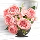 thumbnail image 1 of 9 Heads Bouquet Artificial Peony Decorative Party Silk Fake Flowers Peonies For Home Decor DIY Wedding Decoration Rose WreathDarkPinkAustralia He Qiyong unisex, 1 of 1