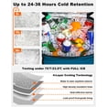thumbnail image 4 of Ice Chest DREAMZA Soft Cooler, 60 latas, con ruedas, a prueba de fugas, 4 of 7