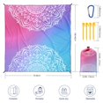 thumbnail image 2 of Alfombra de playa Blanket WIWIGO de 201 x 211 cm, impermeable y resistente a la arena, 2 of 6