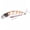 Black Orange, variant on Topwater Popper Fishing Lure, 3.15 Inch 0.35 oz Plastic Hard Bait with Cupped Mouth, 3D Eyes and Dual Treble Hooks, Olive Gold