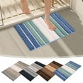 thumbnail image 1 of Xihbxyly Alfombra de Baño de Rayas Coloridas, Terciopelo Suave y Grueso, Base Antideslizante, Alta Absorción, Secado Rápido, Lavable a Máquina, Material Duradero, Baño Seguro, Tamaño 40 X 60 Cm, 1 of 3