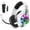 White, variant on 2.4GHz Wireless Gaming Headset for PC, Ps5, Ps4, Switch, Laptop, Mobile, Mac. Type-C Ultra Stable Bluetooth 5.3 Gaming Headphones with Noise Canceling Mic, 7.1 Surround Sound, Stereo Sound, RGB Light