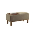 thumbnail image 4 of Strick & Bolton  Nir Storage Ottoman  with Reversible Trays Assembled Blue Fabric Rubberwood, Fabric Storage, Tray Top Transitional, Modern &, 4 of 5
