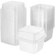 thumbnail image 1 of Cajas para rebanadas de pastel, transparentes, para postres, para almacenar alimentos (50 unidades), 1 of 8